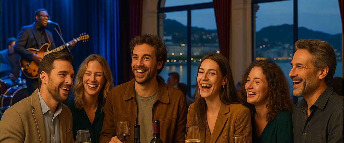 Exklusive Hochtische im Panoramasaal im Grand Casino Luzern